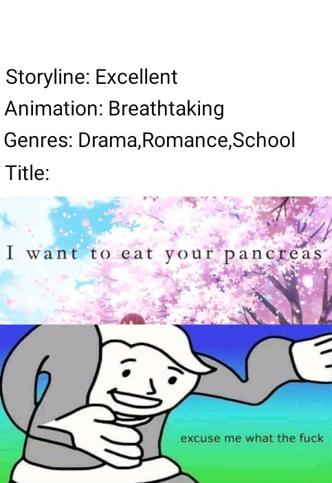 I Want to Eat Your Pancreas