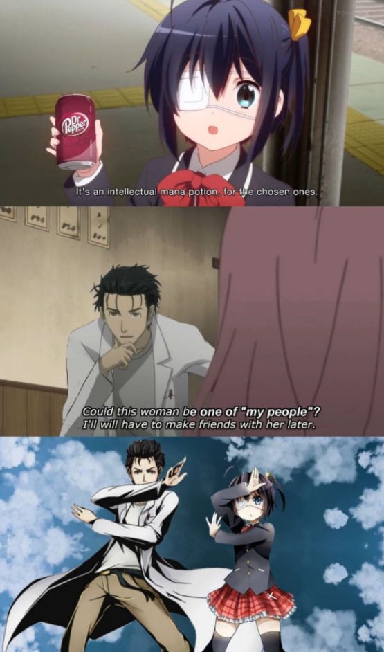 A Teen and an Adult Chuuni Meet Together