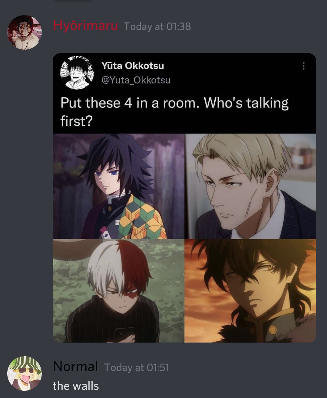 Characters Chart #103